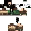 Minecraft skin texture, 64x64 pixels
