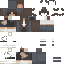 Gray Minecraft skin texture, 64x64 pixels