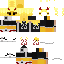 Minecraft skin texture, 64x64 pixels