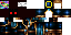 Minecraft skin texture, 64x32 legacy pixels