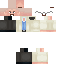 Yellow Minecraft skin texture, 64x64 pixels