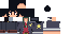 Gray Minecraft skin texture, 64x32 legacy pixels