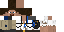 Minecraft skin texture, 64x32 legacy pixels