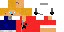 Minecraft skin texture, 64x32 legacy pixels