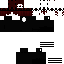 Black Minecraft skin texture, 64x64 pixels