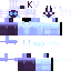 Slim Minecraft skin texture, 64x64 pixels