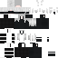 Black Minecraft skin texture, 64x64 pixels