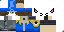 Minecraft skin texture, 64x32 legacy pixels