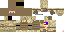 Minecraft skin texture, 64x32 legacy pixels