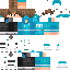 Minecraft skin texture, 64x64 pixels