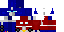 Minecraft skin texture, 64x32 legacy pixels
