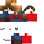 Minecraft skin texture, 64x64 pixels