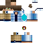 Minecraft skin texture, 64x64 pixels