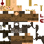 Minecraft skin texture, 64x64 pixels