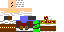Minecraft skin texture, 64x32 legacy pixels