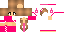 Minecraft skin texture, 64x32 legacy pixels