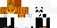 Minecraft skin texture, 64x32 legacy pixels