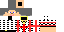 Minecraft skin texture, 64x32 legacy pixels