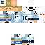 Minecraft skin texture, 64x64 pixels