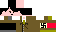 Minecraft skin texture, 64x32 legacy pixels