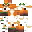 Minecraft skin texture, 64x64 pixels