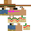 Minecraft skin texture, 64x64 pixels