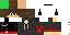 Minecraft skin texture, 64x32 legacy pixels
