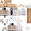 Minecraft skin texture, 64x64 pixels