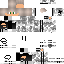 Gray Minecraft skin texture, 64x64 pixels