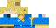 Minecraft skin texture, 64x32 legacy pixels