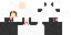 Minecraft skin texture, 64x32 legacy pixels
