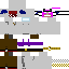 Minecraft skin texture, 64x64 pixels