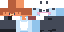 Minecraft skin texture, 64x32 legacy pixels