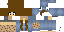Minecraft skin texture, 64x32 legacy pixels