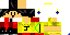 Minecraft skin texture, 64x32 legacy pixels