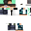 Minecraft skin texture, 64x64 pixels