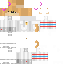 Minecraft skin texture, 64x64 pixels
