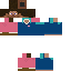 Minecraft skin texture, 64x64 pixels