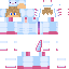 Minecraft skin texture, 64x64 pixels