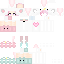 Minecraft skin texture, 64x64 pixels