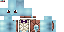 Minecraft skin texture, 64x32 legacy pixels