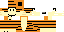 Minecraft skin texture, 64x32 legacy pixels