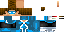 Minecraft skin texture, 64x32 legacy pixels