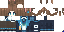 Minecraft skin texture, 64x32 legacy pixels
