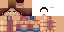 Minecraft skin texture, 64x32 legacy pixels