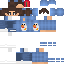 Minecraft skin texture, 64x64 pixels