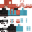 Minecraft skin texture, 64x64 pixels