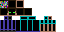 Minecraft skin texture, 64x32 legacy pixels