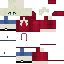 Minecraft skin texture, 64x64 pixels