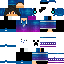 Minecraft skin texture, 64x64 pixels